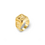 Orvian Ring 316L Edelstahl & 18K-Goldfinish
